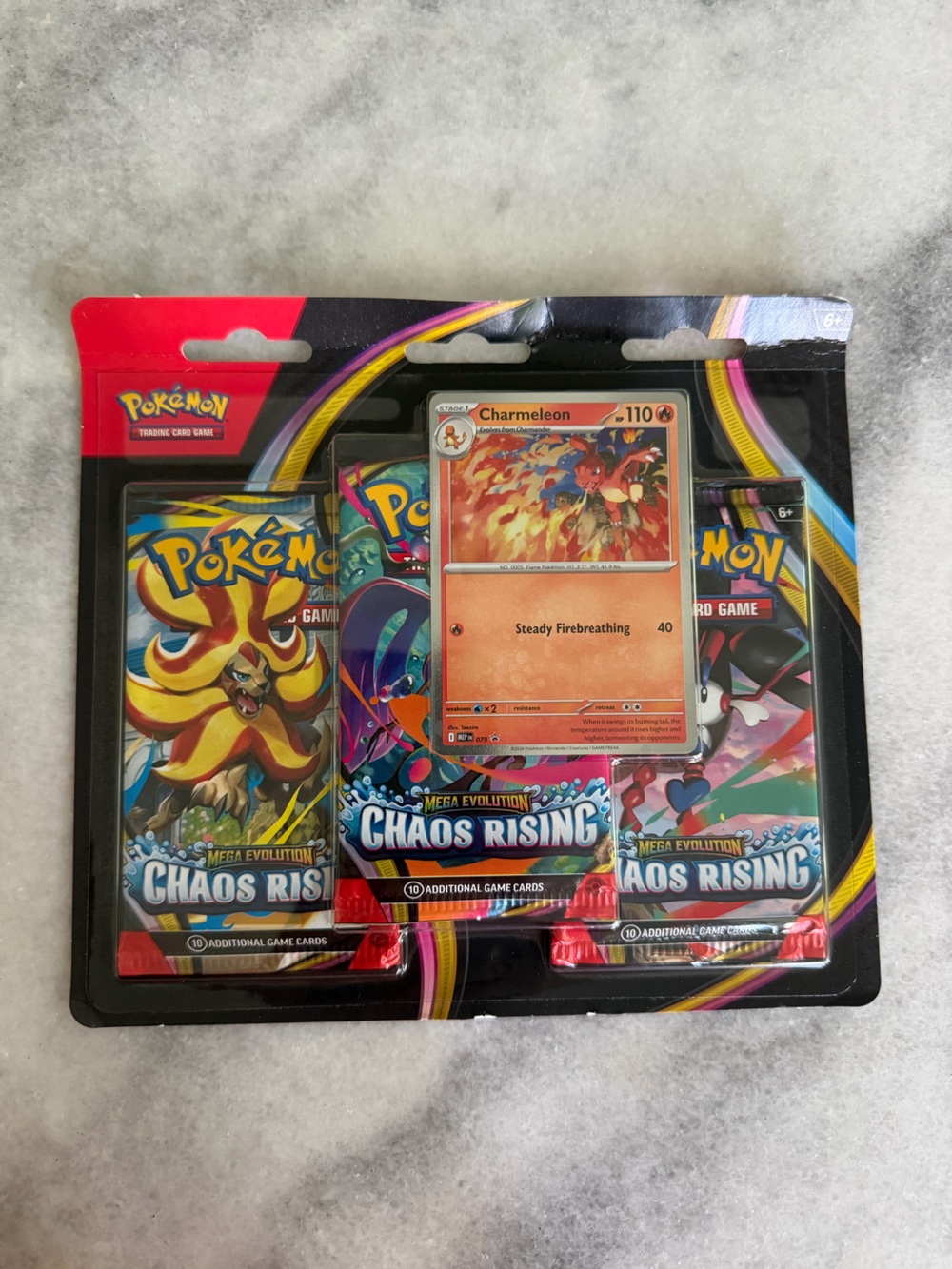 Pokemon Chaos Rising Booster Pack - Charmeleon Card
